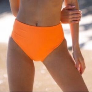 San Lorenzo Coral High Waist Bikini Brief Bottom size Small